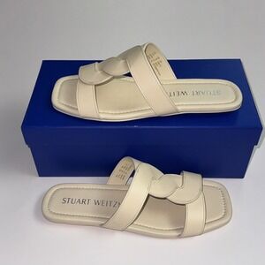 Stuart Weitzman Slide Sandals Ibiza Yellow Slippers Women's Size 7 $225